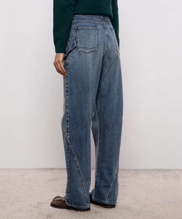 JW Anderson Синие джинсы с логотип патч DT0127PG1849 изображение 4
