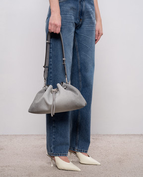 Jimmy Choo Сіра замшева сумка-кісет Bon Bon BONBONBCKTEWIMA