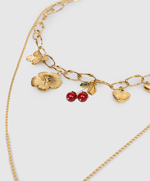 Twinset намисто з двох ланцюжків з підвісками 261TO5451 зображення 3