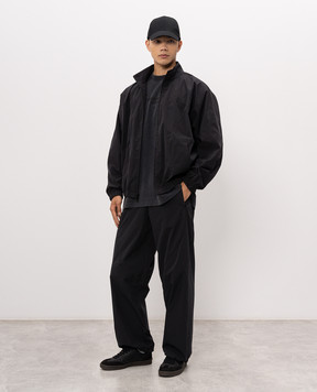 Alexander Wang Чорна футболка з фактурним принтом логотипа UCC3261926m