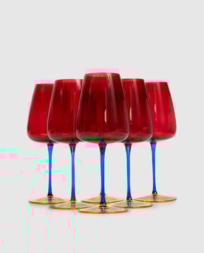 Vema Набір червоних келихів для вина JOY 6 шт JOY55CL