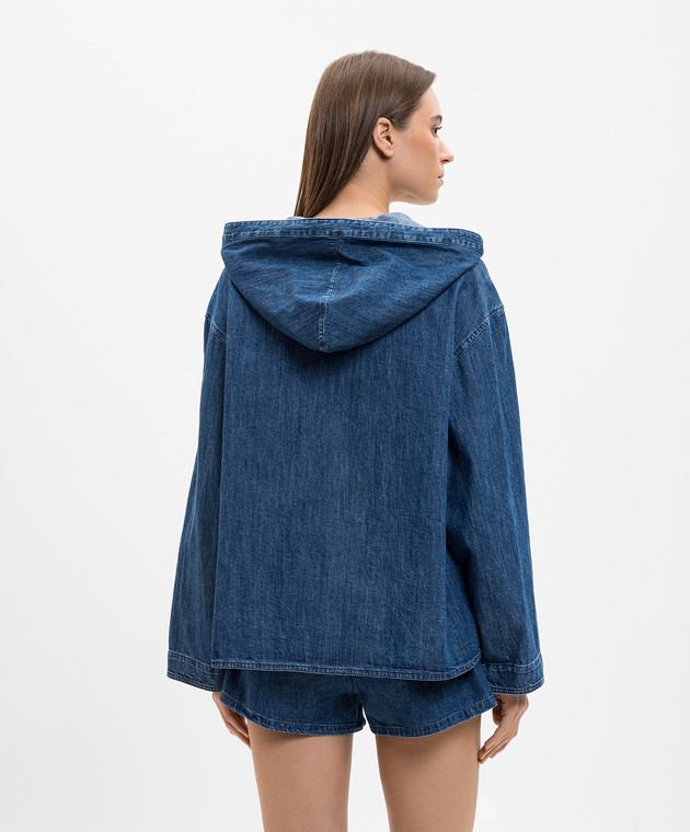 Dondup Синие джинсовые худи DC457DFE323DMC5 изображение 4