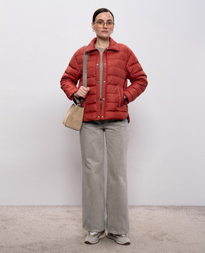 Peserico Бежевый топ с люрексом A08700J002351