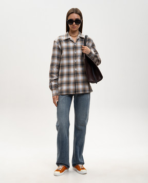 JW Anderson Серая рубашка в клетку SH0399PG1889