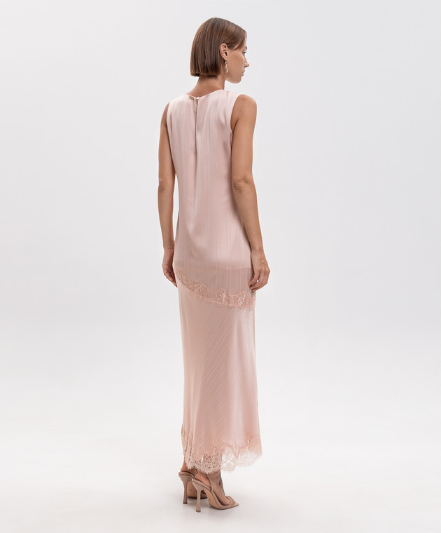 Twinset Розовое платье с кружевом 262TP2120 изображение 3