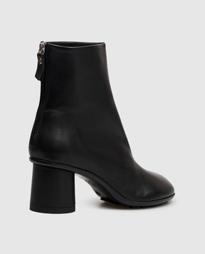 AGL Черные кожаные ботильоны CURVY CURVYBOOTIE