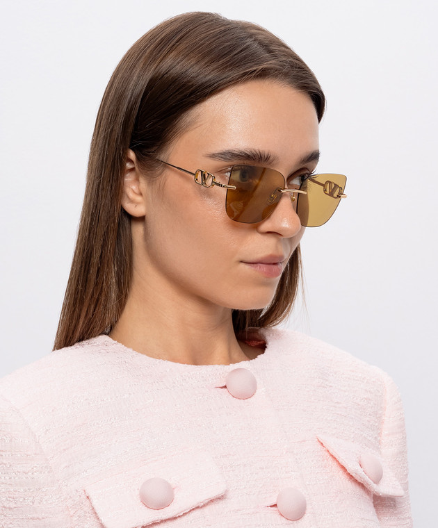 Valentino очки с эмблемой VG0033S изображение 2
