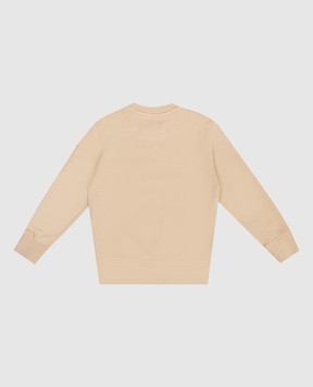 C.P. Company Детский бежевый свитшот с патчем логотипа CNF00XLCA6948