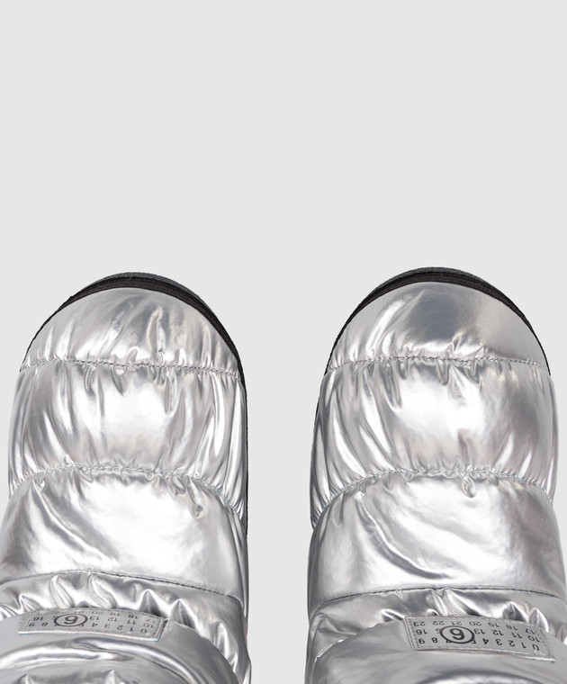 Maison Margiela MM6 Дитячі стьобані чоботи з нашивкою 839493033 зображення 4