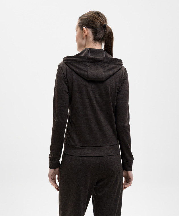 Marco Pescarolo Коричневая спортивная куртка Miked из шерсти MIKEDD53Y19 изображение 4