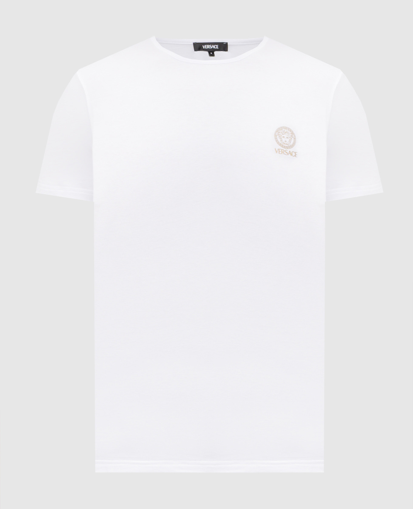 Белая футболка с логотипом Medusa