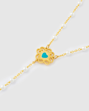 Darkai Золотисте намисто Paradiso з підвіскою DICO0095