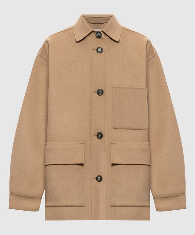 Max Mara Weekend Бежеве пальто FOLK з вовни WKDFOLK