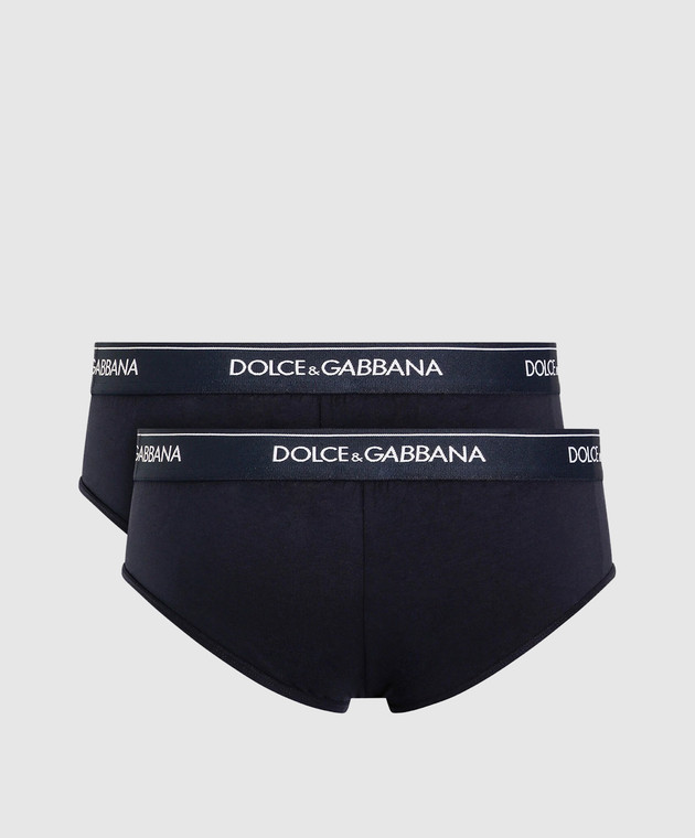 Dolce&Gabbana Набор синих трусов-брифов M9C03JONN95 изображение 2