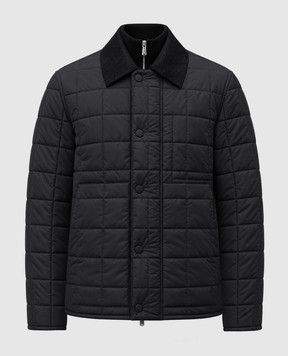 Givenchy Чорна стьобана куртка BM01HS15L8