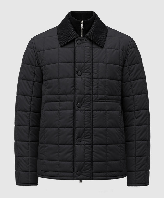 Givenchy Чорна стьобана куртка BM01HS15L8