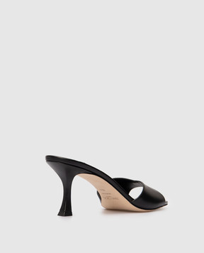 Jimmy Choo Чорні шкіряні мюлі Skye SKYE70CLF