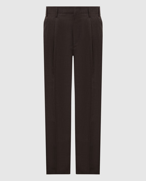 Brunello Cucinelli Коричневі штани з вовни ME267S2440