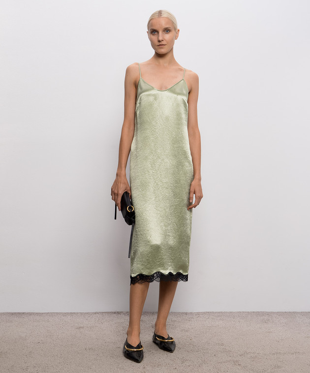 Twinset Зелена сукня з мереживом 262TP2110 зображення 2