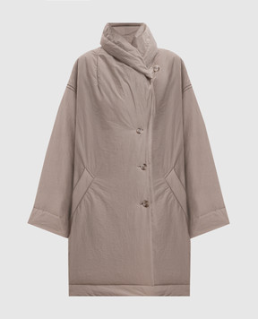 Magda Butrym Бежевая удлиненная куртка COAT02115726