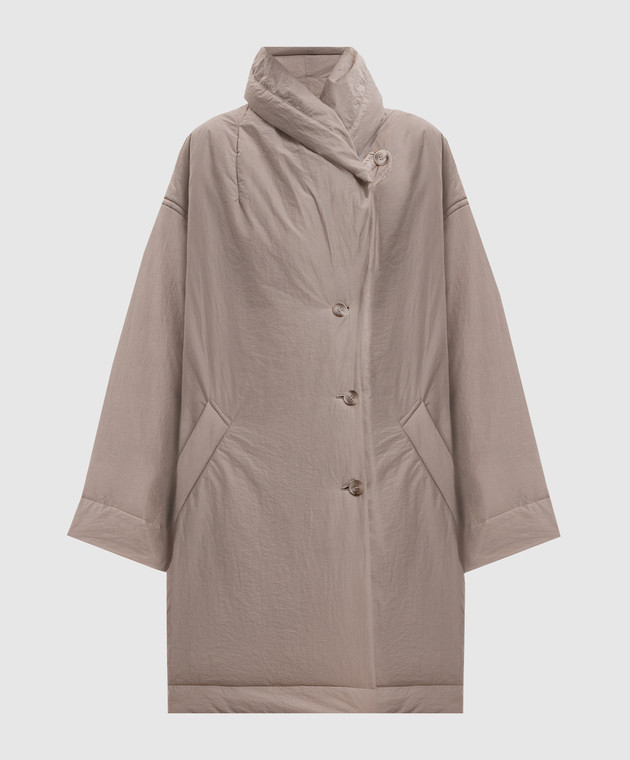 Magda Butrym Бежевая удлиненная куртка COAT02115726