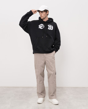 Off-White Чорне худі з принтом Palace Arrow 44MBB085Z26F001