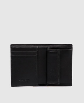 Balmain Черный кожаный портмоне с логотипом HM1MM097LNSA