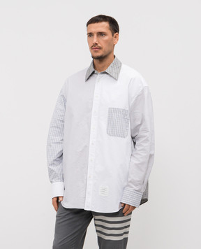 Thom Browne Серая рубашка MWL381FF0313