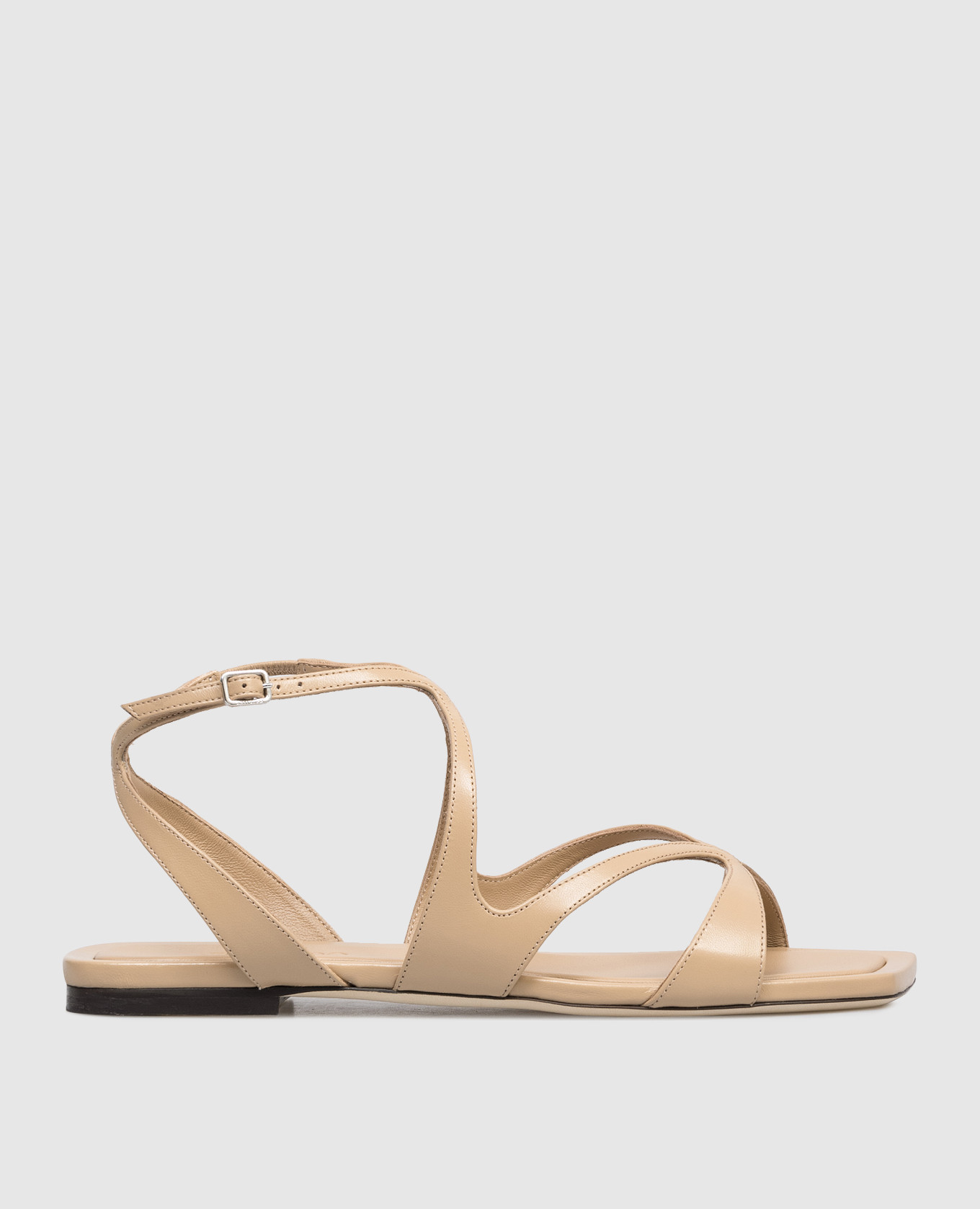 

Бежевые кожаные босоножки Ayla, Бежевый, Босоножки