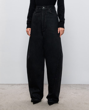 Balenciaga Чорні джинси з патчем логотипа A0095FTBP47