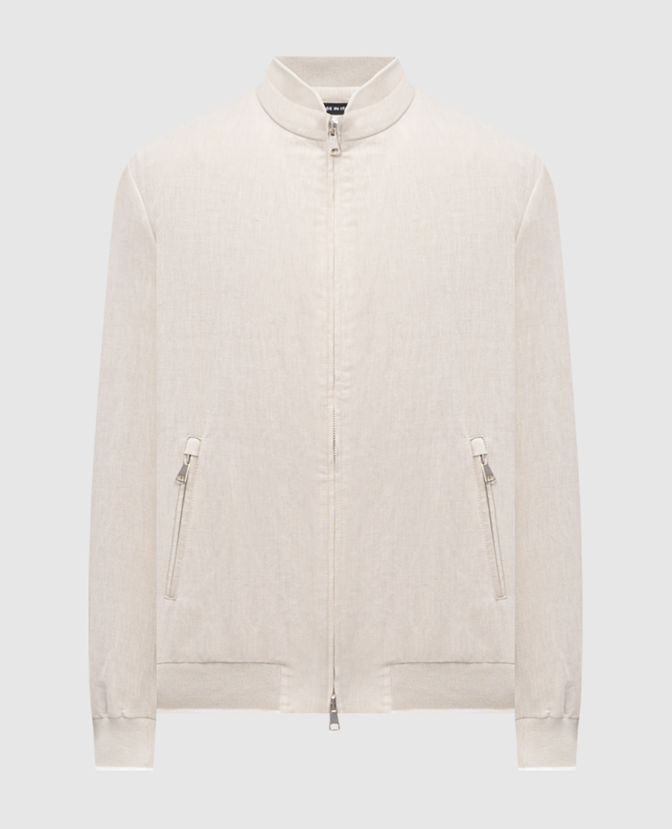 

Серая куртка с льном, Серый, Куртки