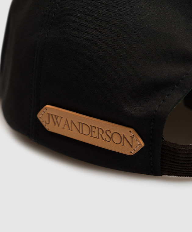 JW Anderson Черная кепка с вышивкой AC0417FA0485w изображение 4