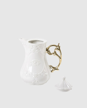 SELETTI Білий порцеляновий чайник I-Wares Gold I 09866