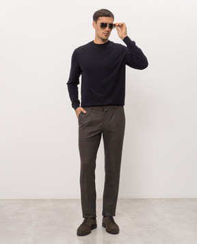 Cashmere&Whiskey Синій джемпер з вовни MU8121318541R
