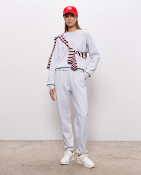 Sporty & Rich Сірий меланжевий світшот ST10384300GY03