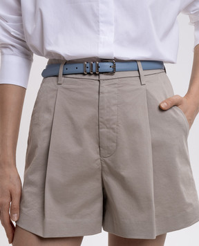 Dondup Синий кожаный ремень WC321PL0675DXXX