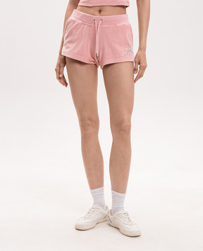 Sporty & Rich Розовые велюровые шорты Juicy SH057716689PI07