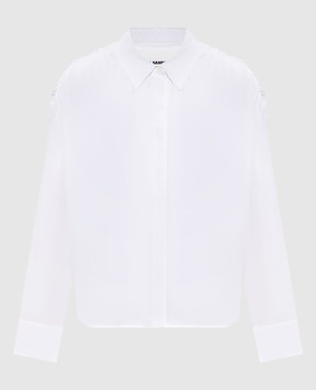 Jil Sander Біла сорочка з драпіруванням J02DL0281J45001