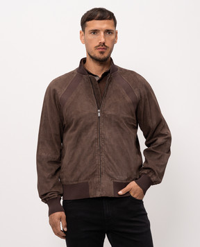 Trussardi Коричневий замшевий бомбер R313M000047NML903L53