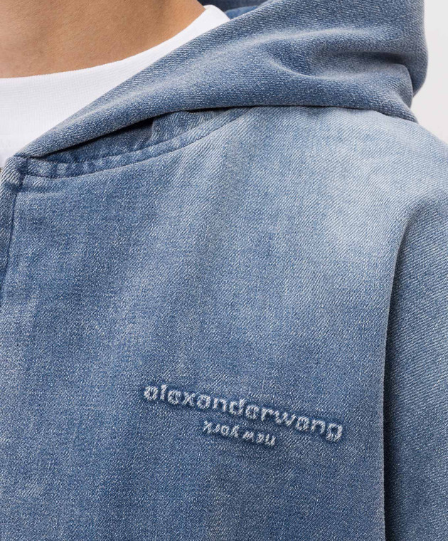 Alexander Wang Голубая джинсовая куртка UDC3262885 изображение 5