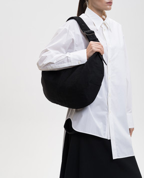 Y`S Yamamoto Чорна сумка-хобо YLI07690