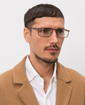 Brunello Cucinelli Коричневые солнцезащитные очки Sartorial Sunset MOCMULTS30