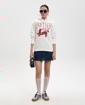 Valentino Біле худі Panther 8B3MF25HA53