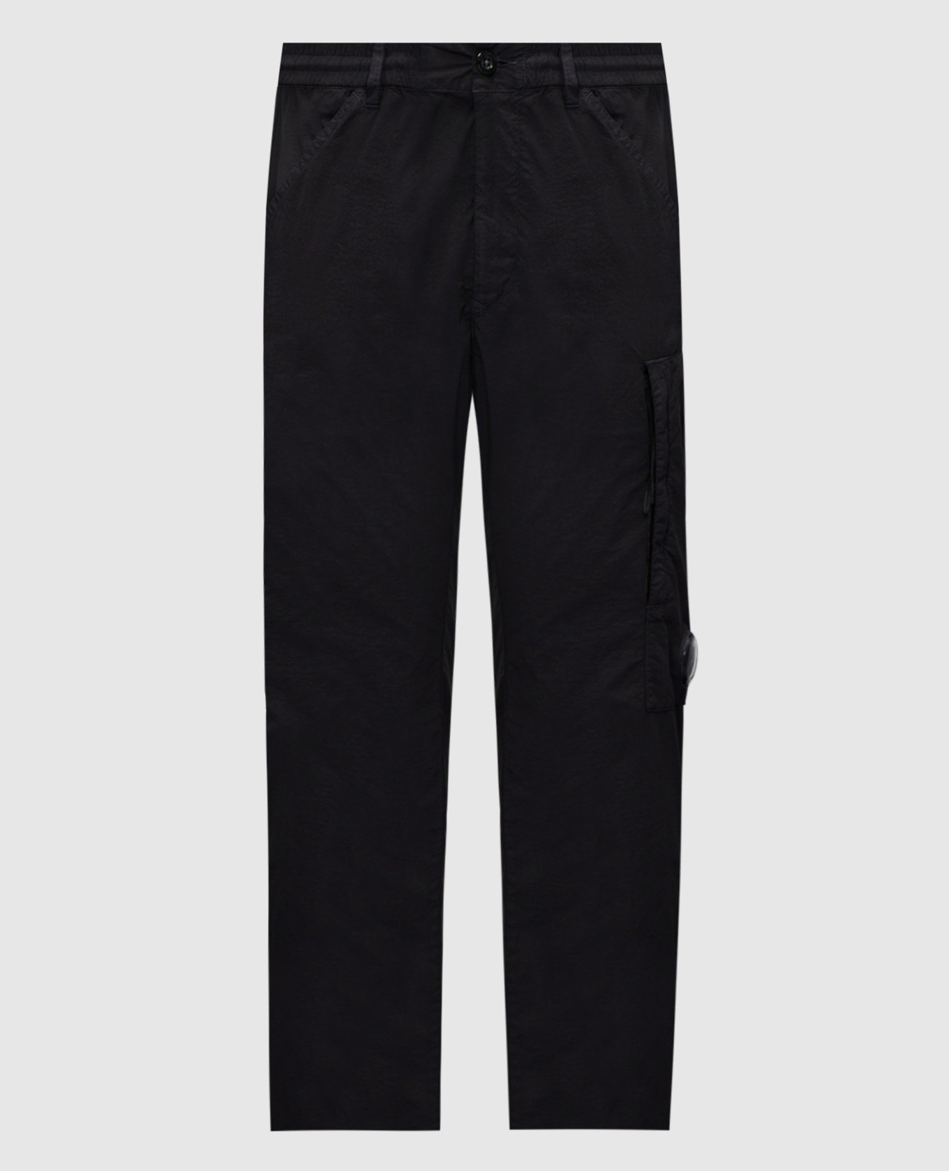 Черные брюки с патчем логотипа