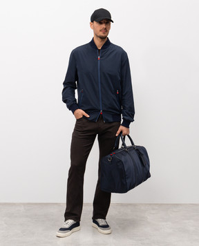 Kiton Синій бомбер UBLMSEAK0741H
