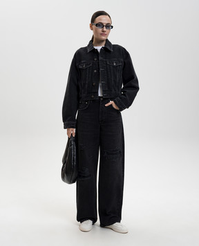 AGOLDE Чорна джинсова куртка Redley A51061683