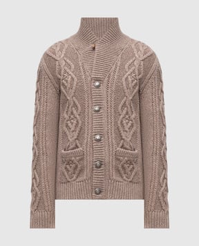 Brunello Cucinelli Кардиган из кашемира с фактурным узором MA2301006