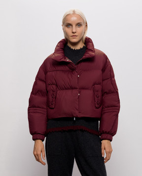 Be Florence Бордова укорочена пухова куртка BE2615