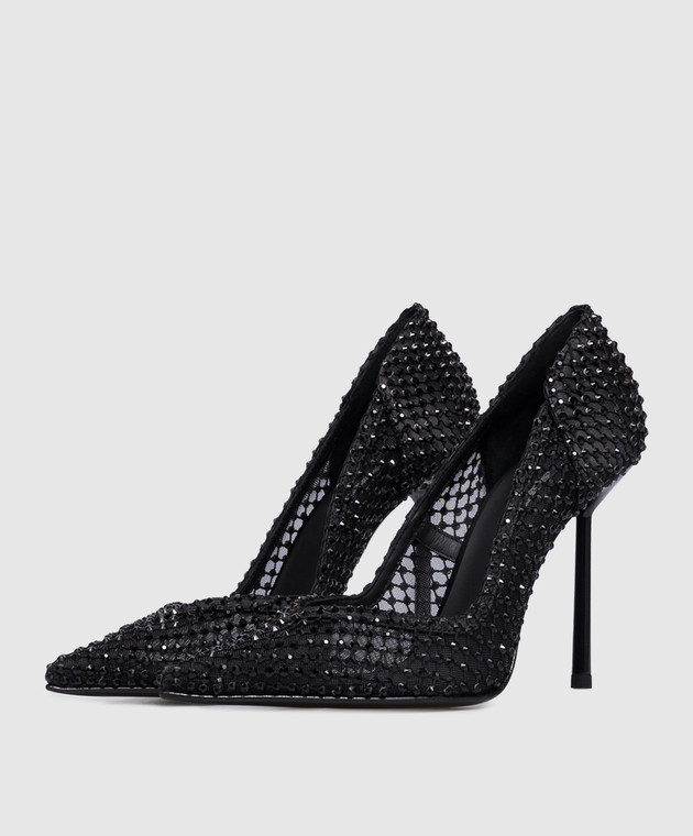Le Silla Чорні туфлі Gilda з кристалами 4190E090BXPPSSM зображення 2