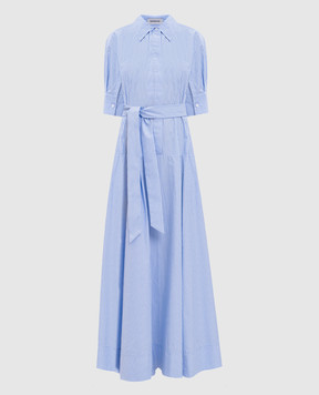 Simkhai Голубое платье-рубашка в полоску 2261262CO